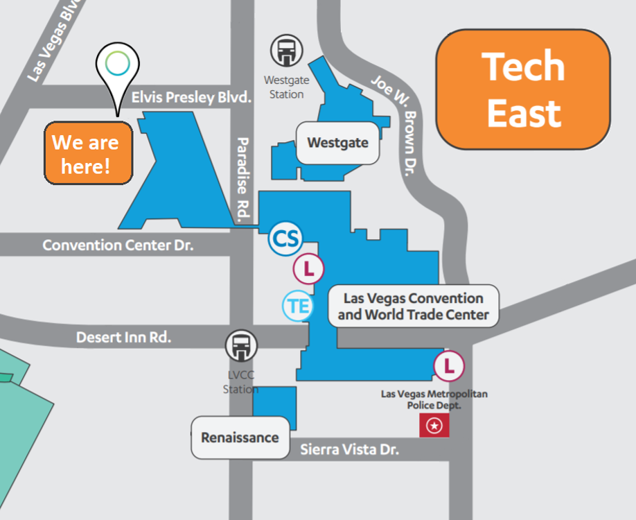 We are located in the Tech East area of CES near the West Hall.